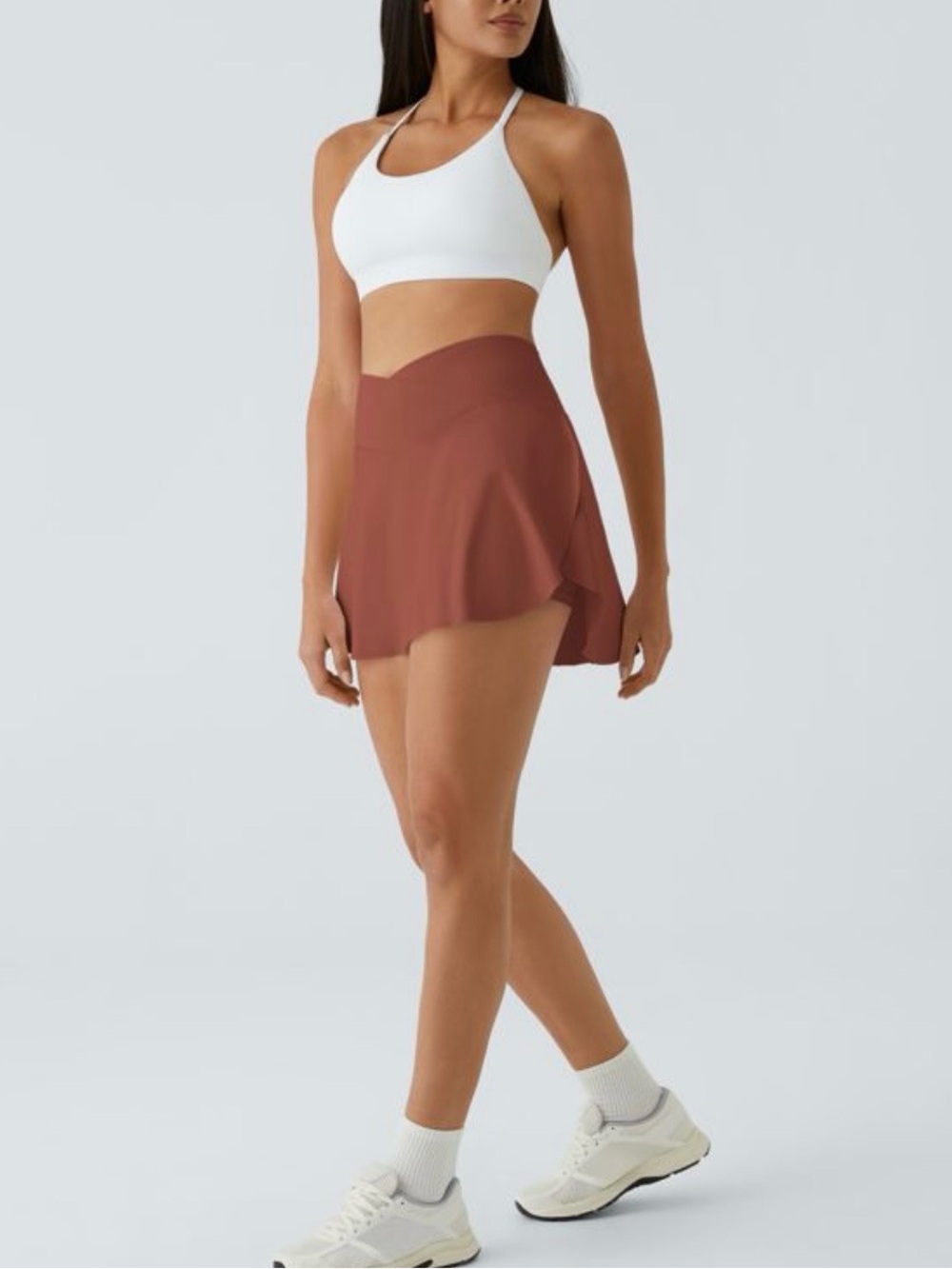 SoftlyZero airy crossover pocket 2 in 1 instant cool tennis skirt